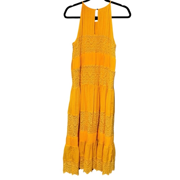 HD in Paris | Anthropologie Villanelle Lace Midi Length Sleeveless Dress Small - Picture 6 of 11